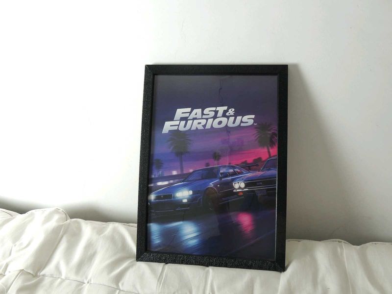 Fast &amp; Furious A4 Framed Poster