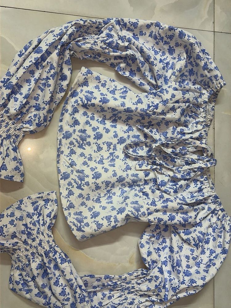 off shoulder chic cottagecore top