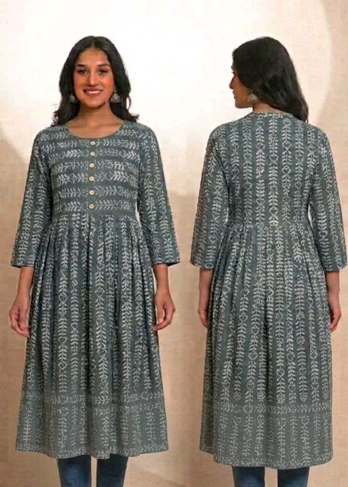Elegant Printed midi frock Kurta