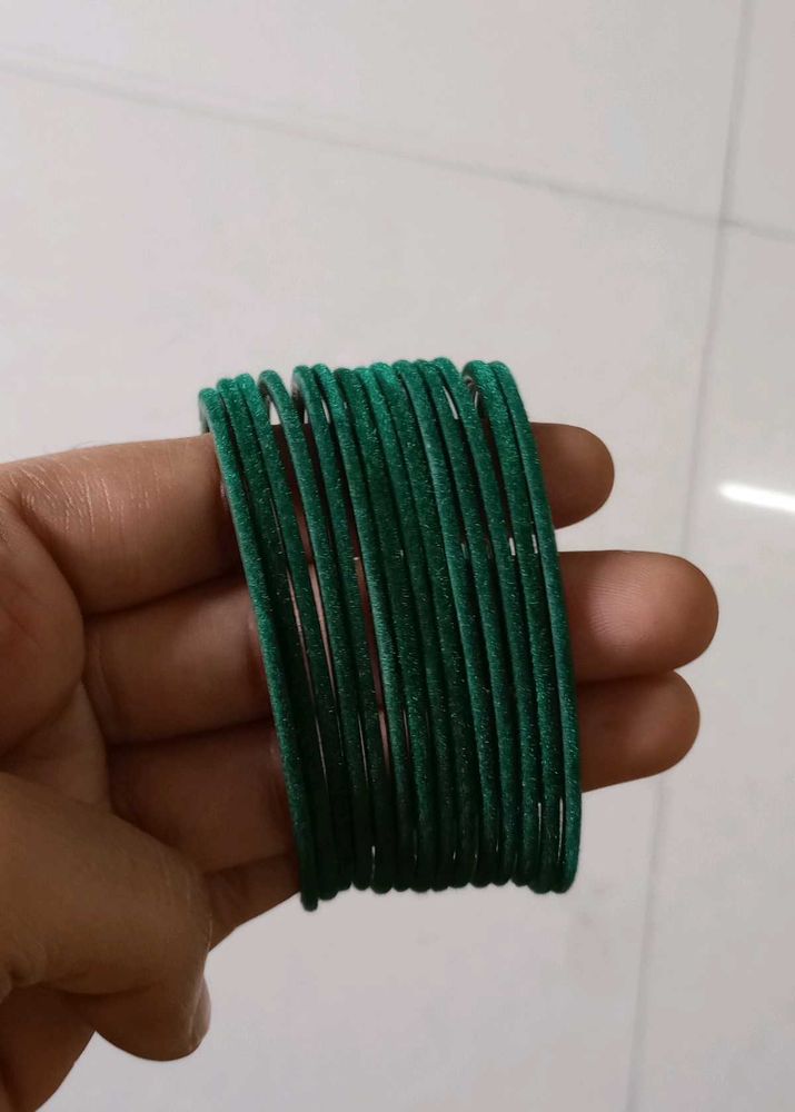 Green Velvet Bangles
