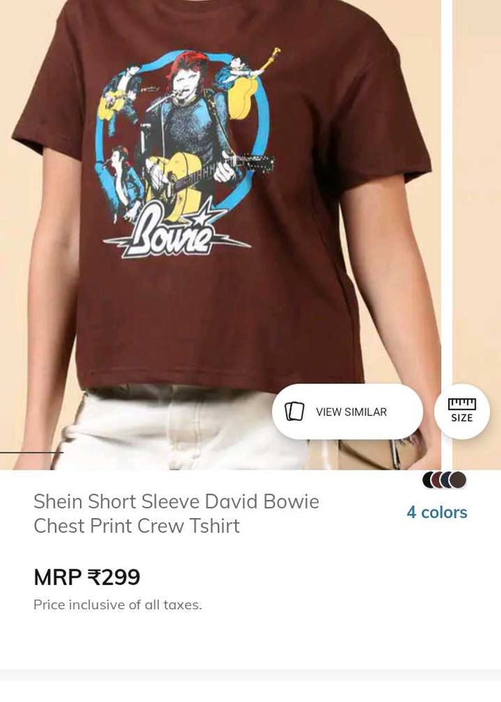 Brown Graphic Print T-Shirt from shein