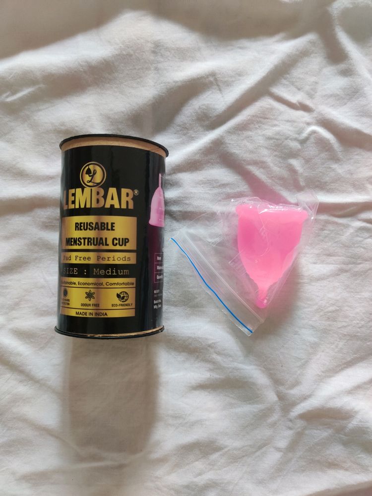 Reusable Menstrual Cup - (Medium) Size With Box Ul