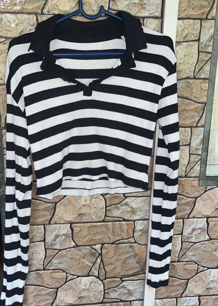 Black And White Stripped Top