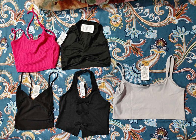 Shein Crop Top Bundle - 5 Stylish Tops