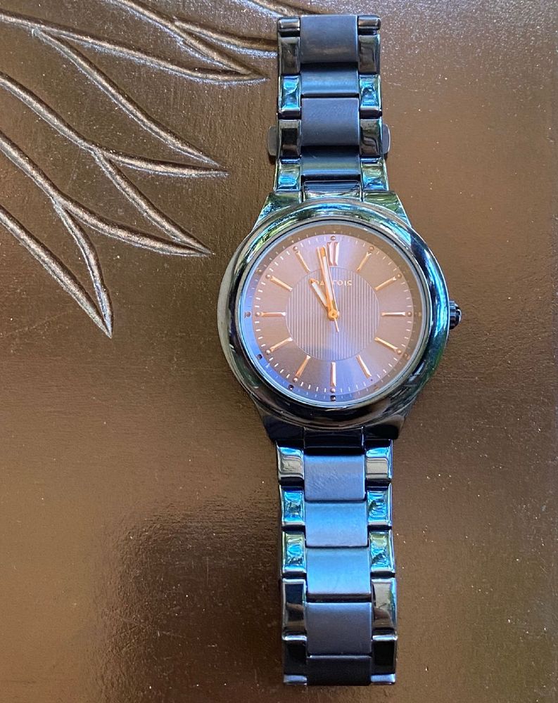 Metallic Blue Wrist Watch