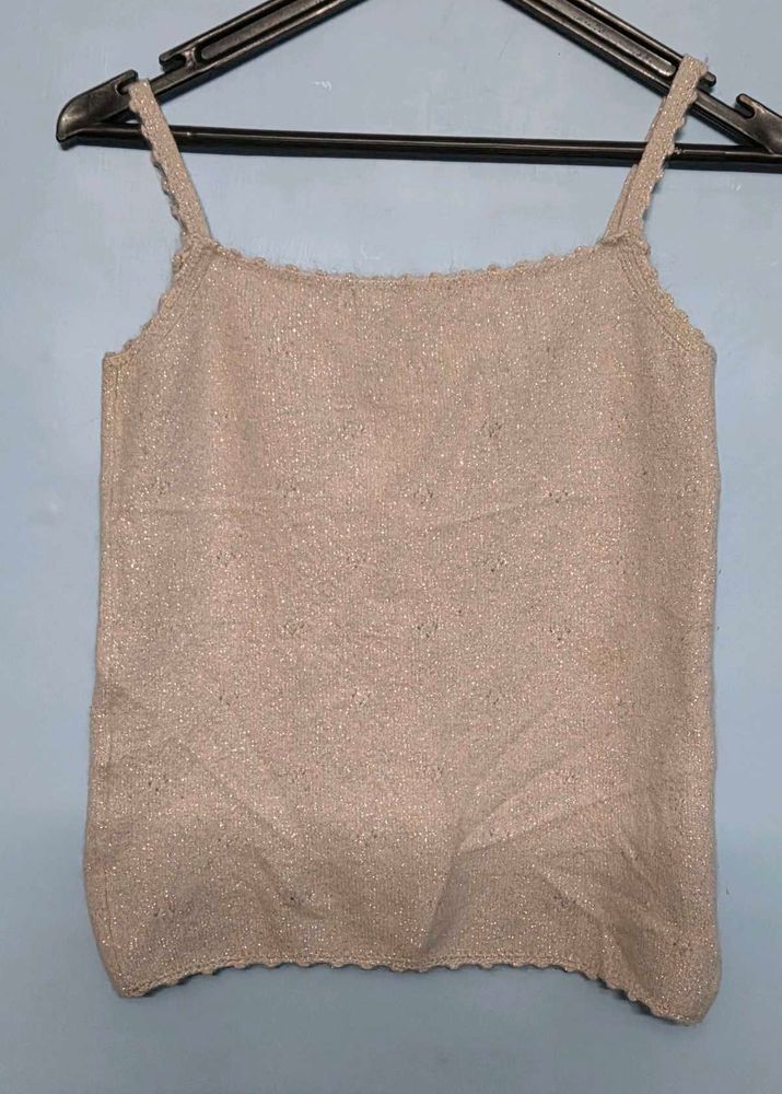 Sparkly Knit Camisole Top for winter