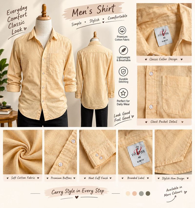 Men's Classic Cotton Shirt