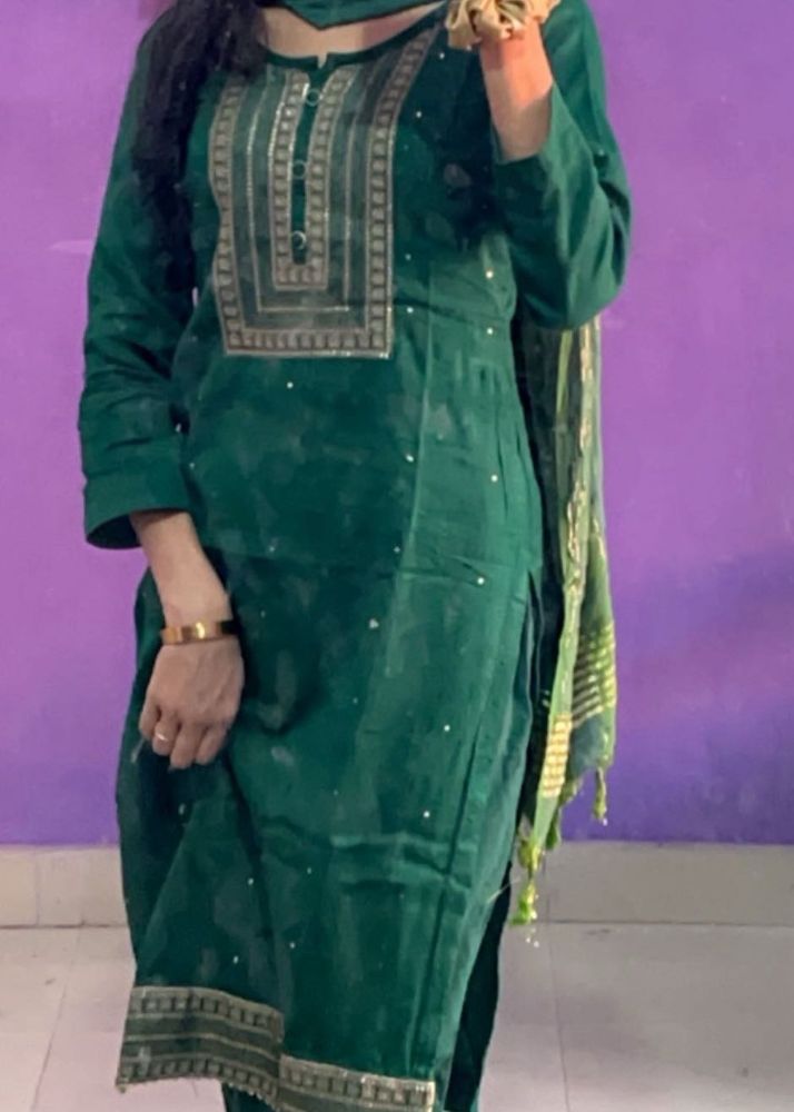 Elegant Green Kurta Set