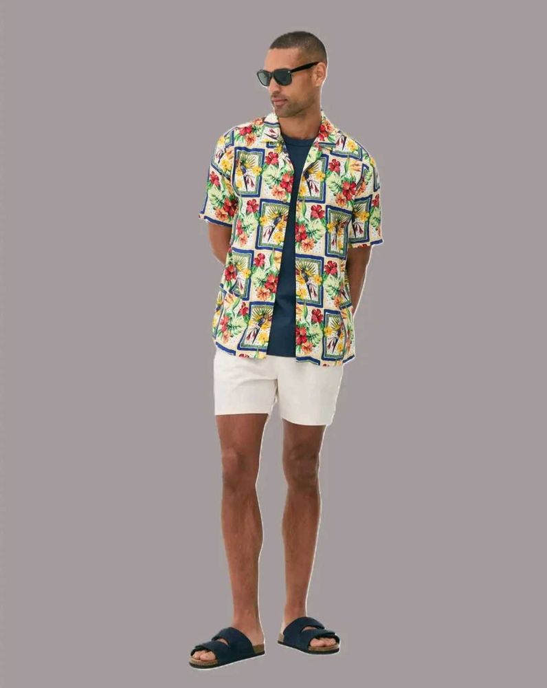 classic Primark Brand Men's Vibrant Floral Print