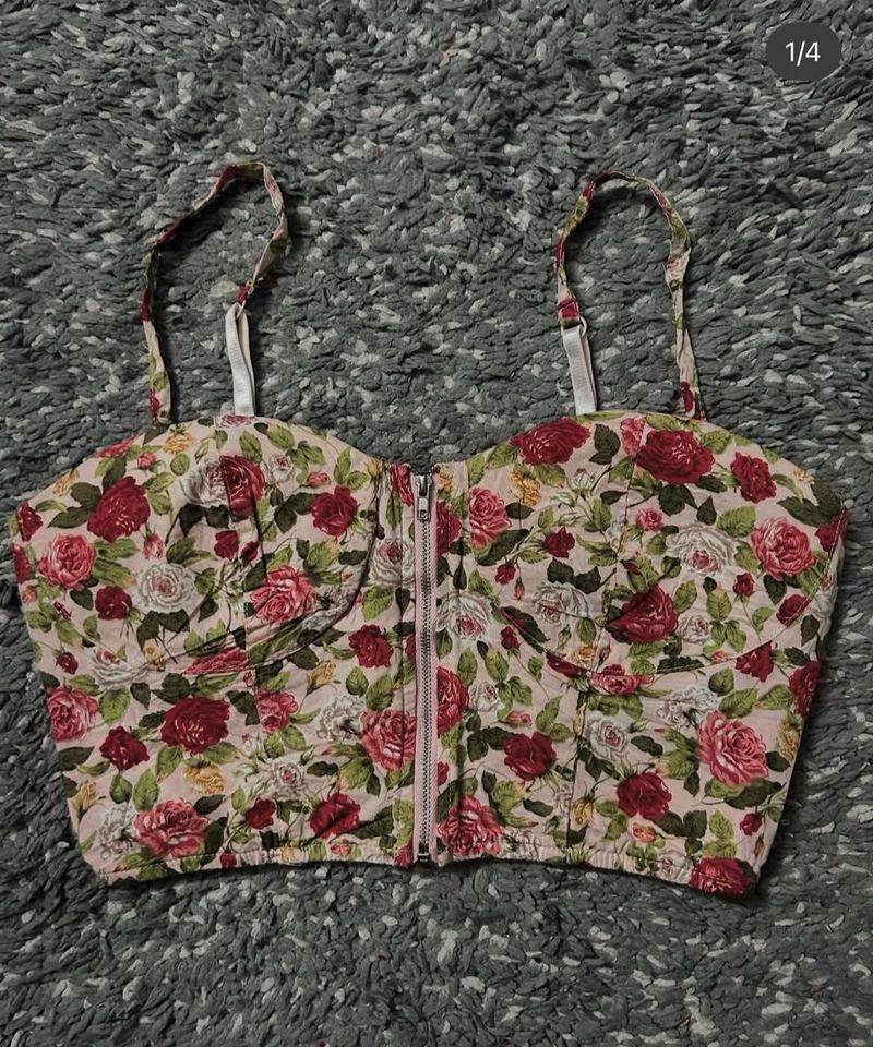 Corset Floral Top