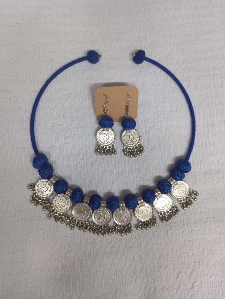 Bohemian Coin Necklace &amp; Earrings Set