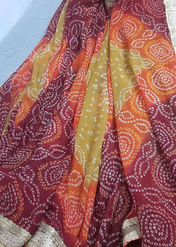 Bandni Saree With Blouse Piece