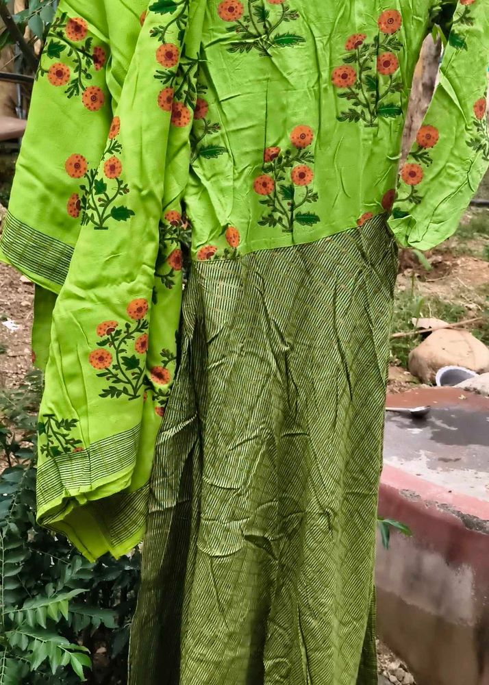 Beautiful Lime Green Kurta Set