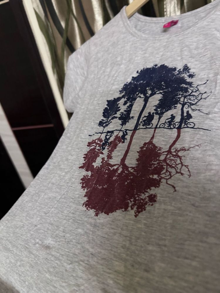 Grey Graphic T-Shirt