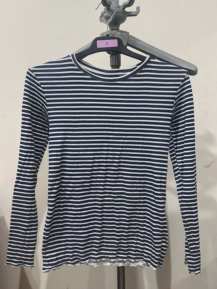 Striped Long Sleeve Top