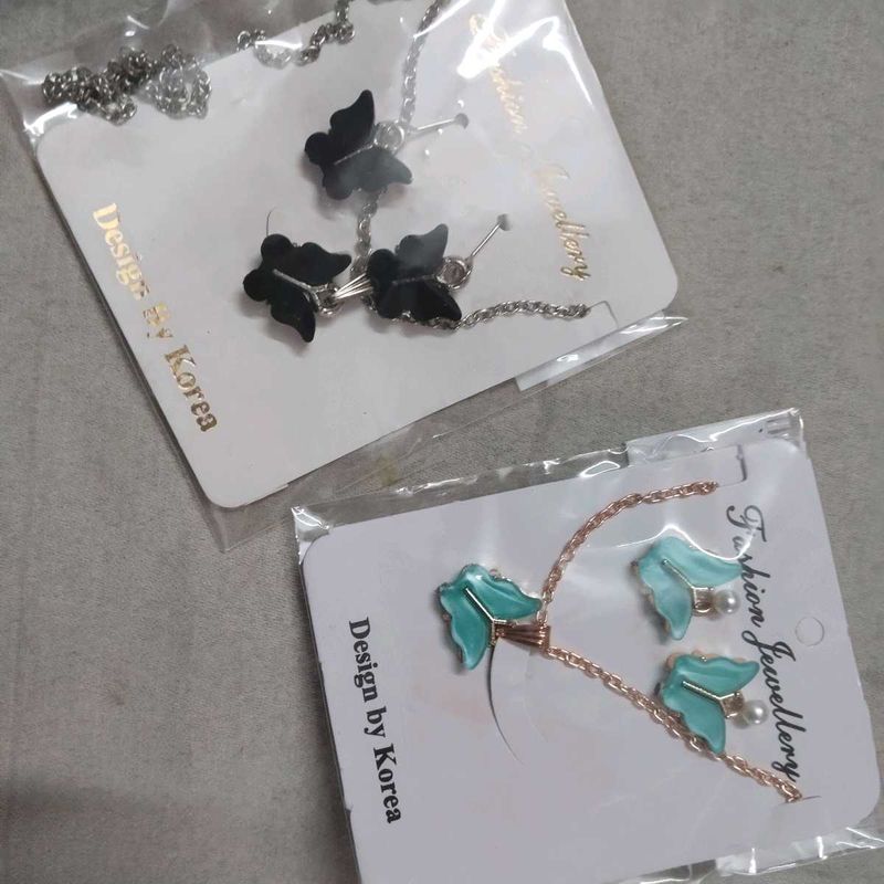 Butterfly Jewelry Set Price 140 Combo