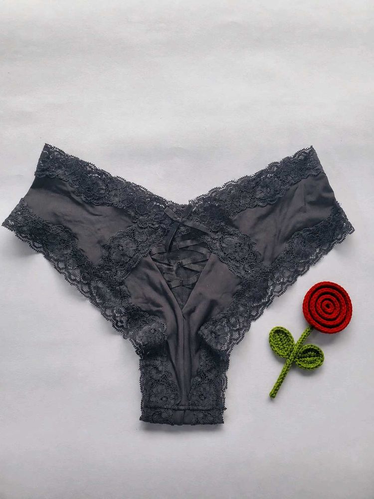 Lace Trimmed Brief Panty