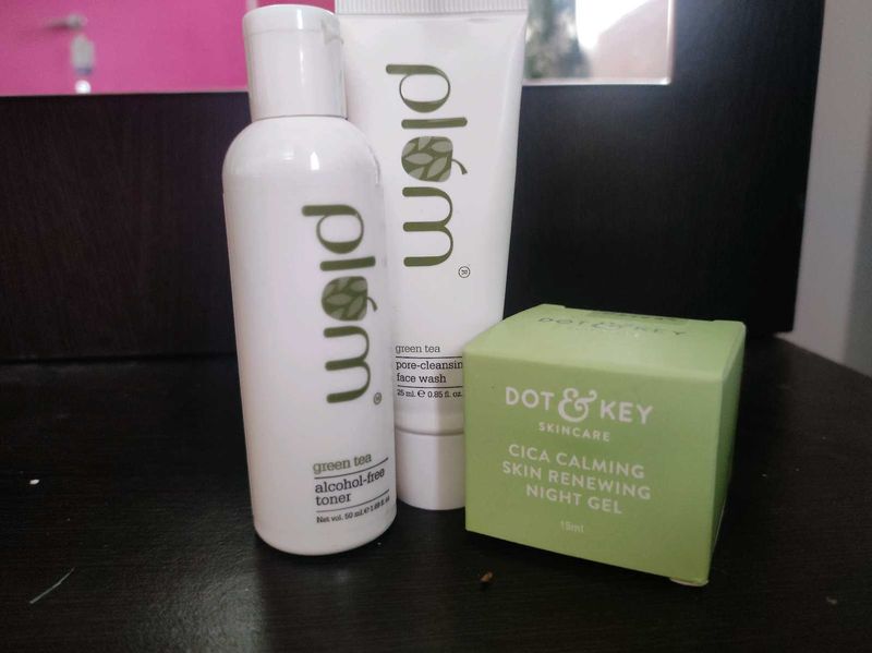 Plum Toner, Face Wash D &amp; K Night Gel