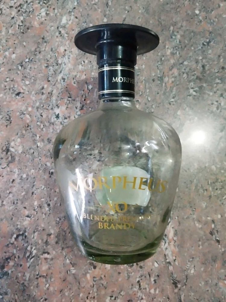 Glass wine bottle for home decoration