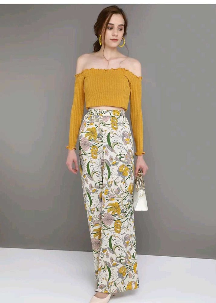 Mustard Ribbed Knit Top