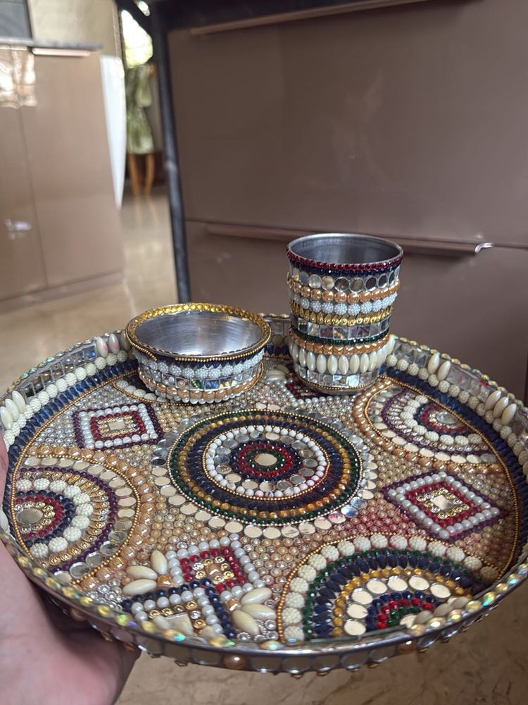 Decorative Pooja Thali Set