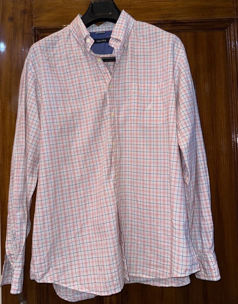 Nautica Men's Classic Fit Checked Shirt