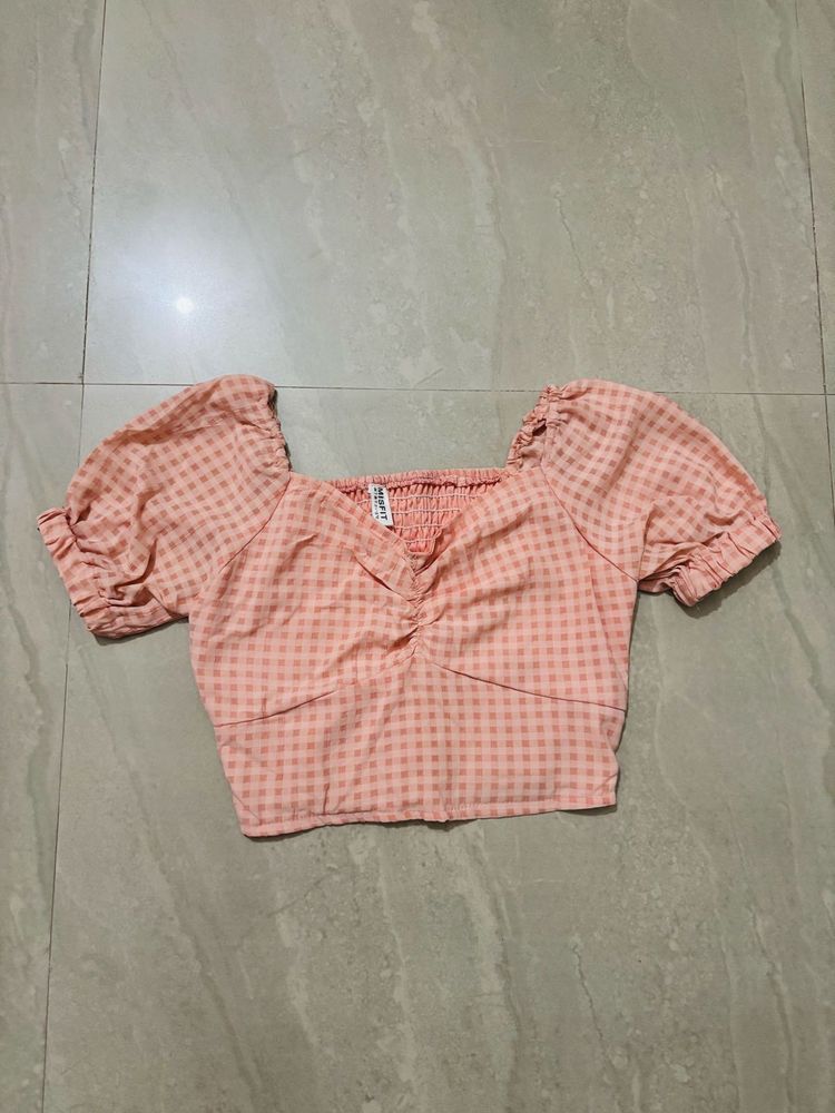 Cute Pink Gingham Top 🎀