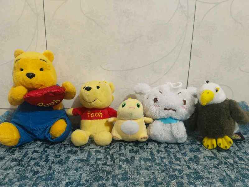 Set of 5 Plush Toys