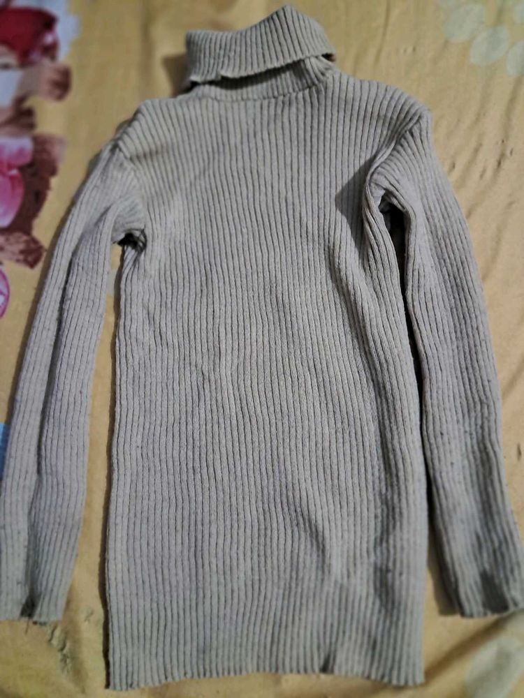 Cozy Ribbed Turtleneck Sweater for kids
