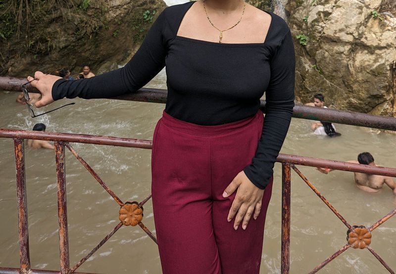 Casual Square Neck Full Sleeves top