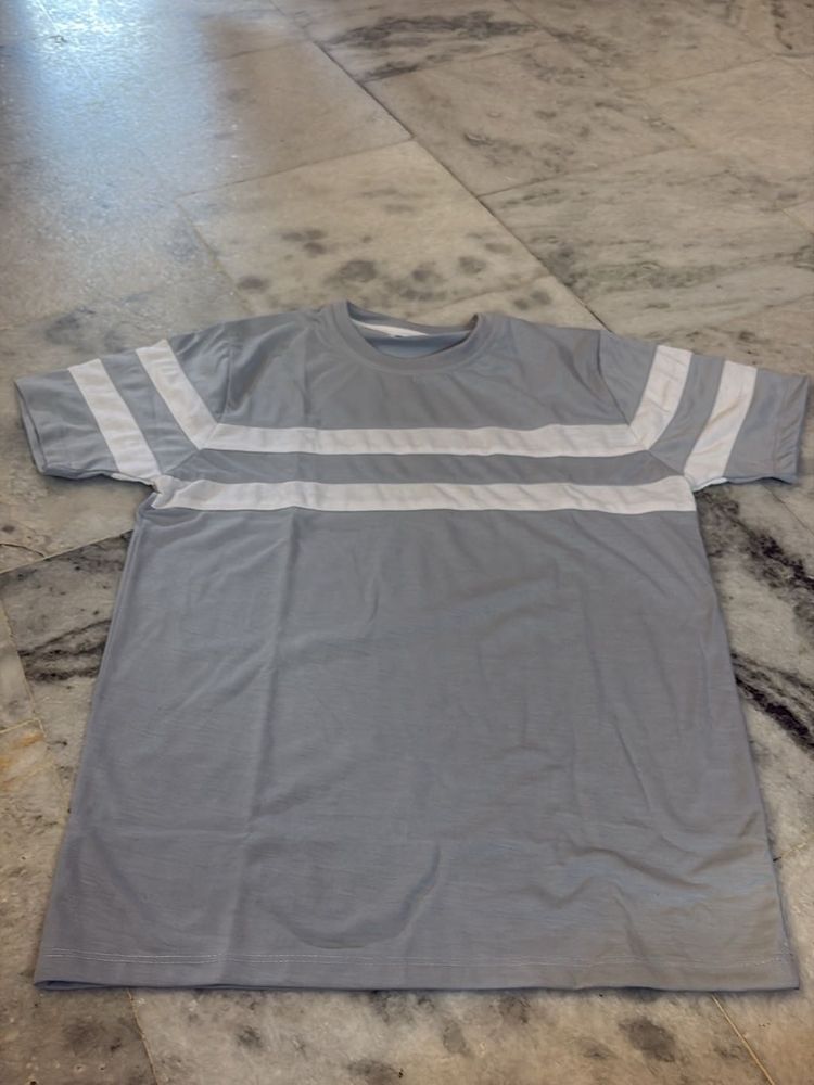 Gray Striped T-Shirt