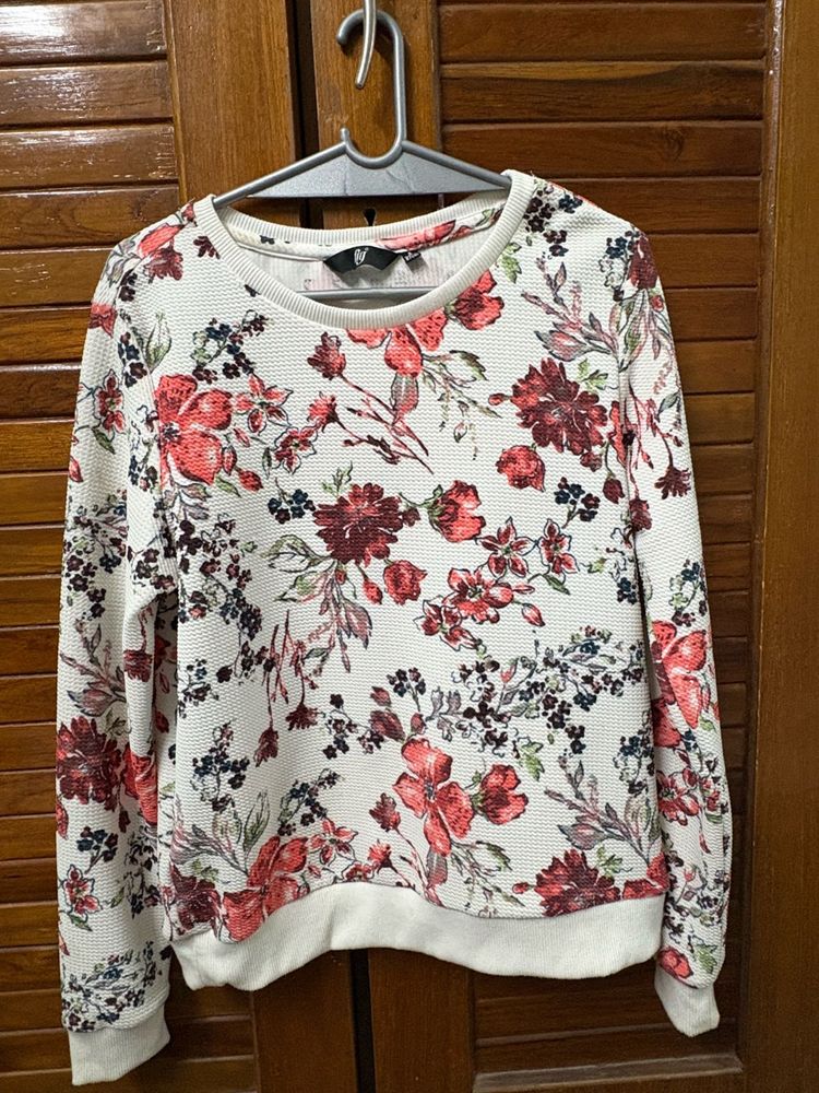 Floral Print Sweatshirt