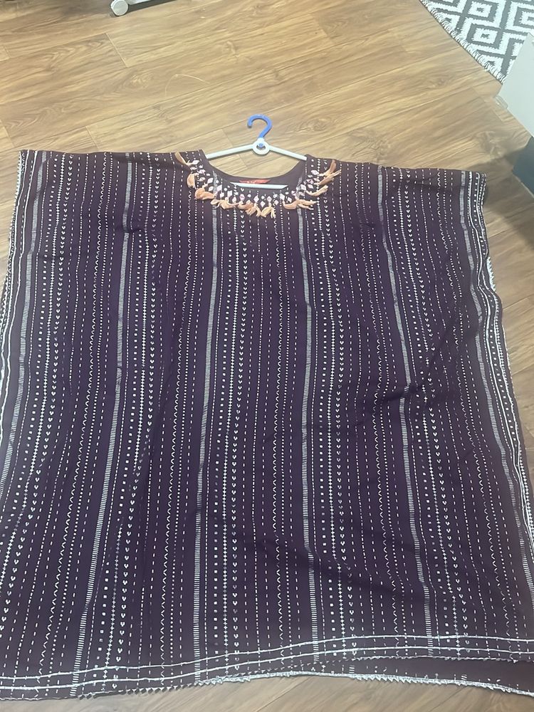Combo Of Mirror Neckwork Kaftan