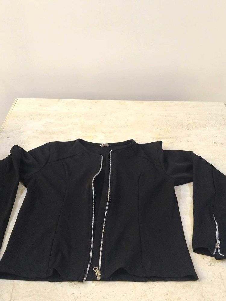Black Zip-Up Jacket