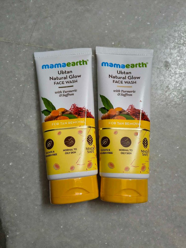 Mamaearth Ubtan Natural Glow Face Wash (2 Pcs)