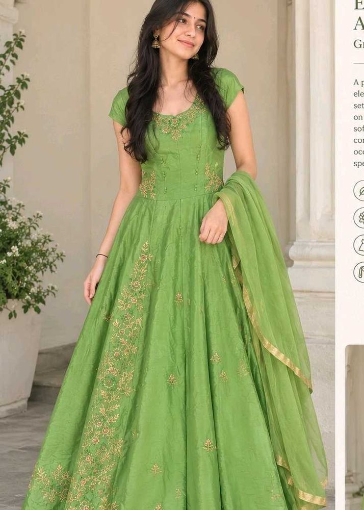 Embroidered Anarkali suit