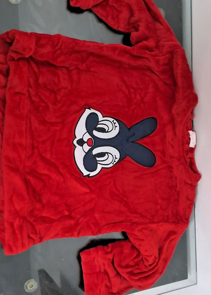 Vintage Red Cartoon Sweatshirt