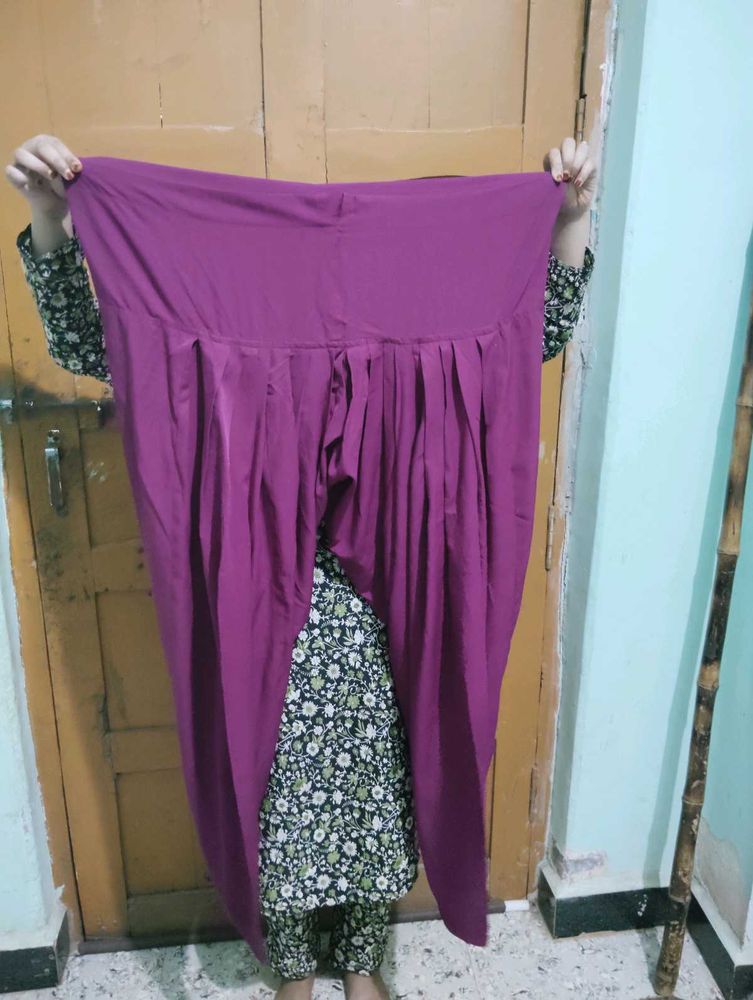 Purple Patiala Salwar Pants