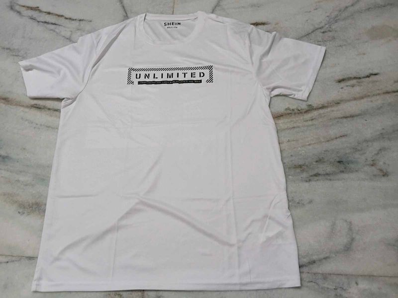 White SHEIN Graphic T-Shirt