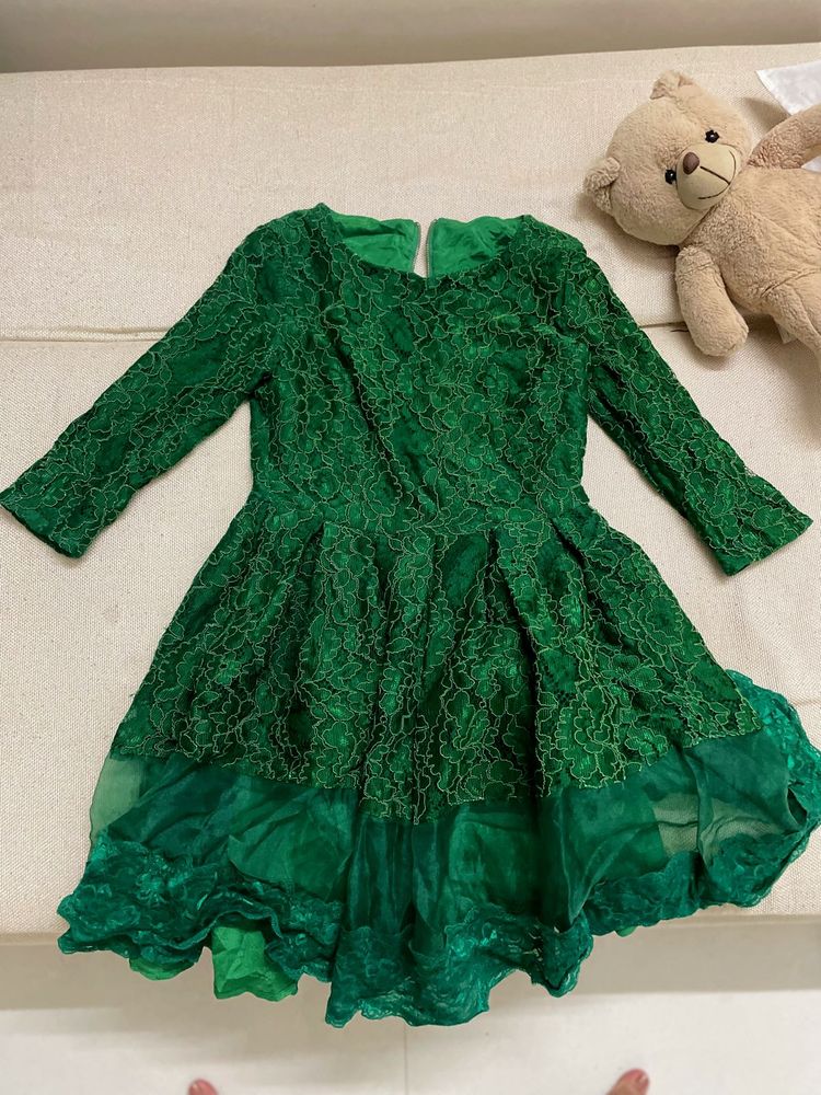 pretty bottle green midi