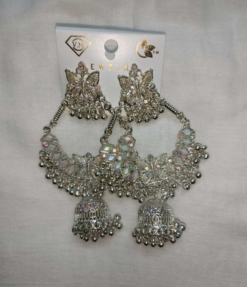Stunning Oxidized Jhumka Earrings