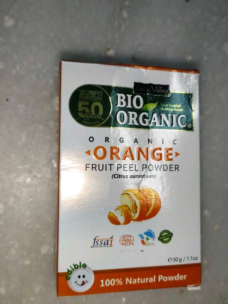 Bio Organic Orange Fruit Peel Powder