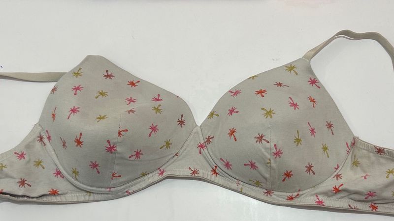 Cute Palm Tree Print Bra -38DD