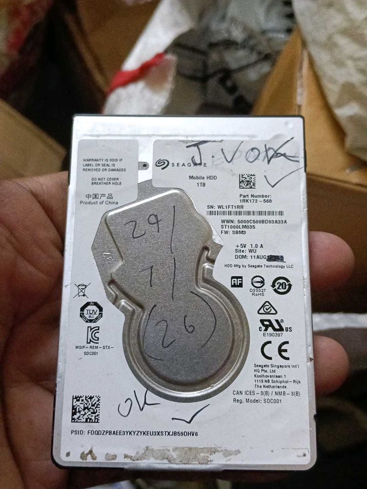 Seagate 1TB HDD Fully workings ok