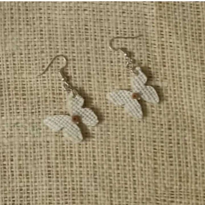Cute Jute Butterfly Earrings