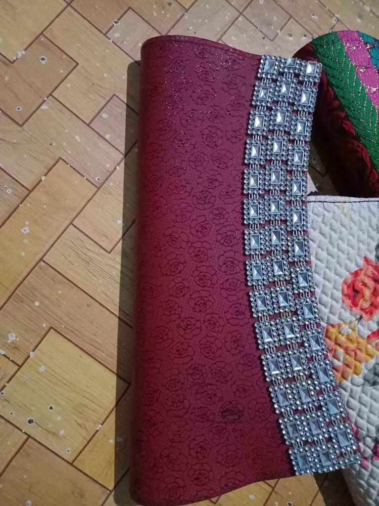 Elegant Maroon Clutch