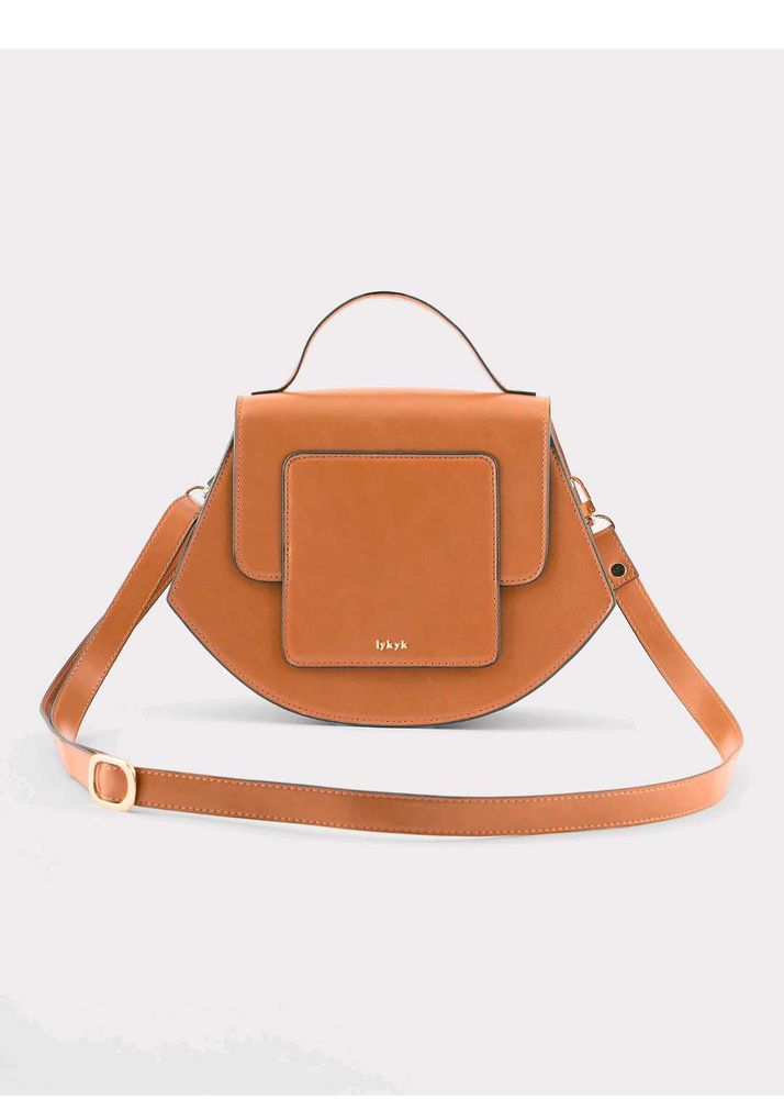 Stylish Brown Top Handle Bag