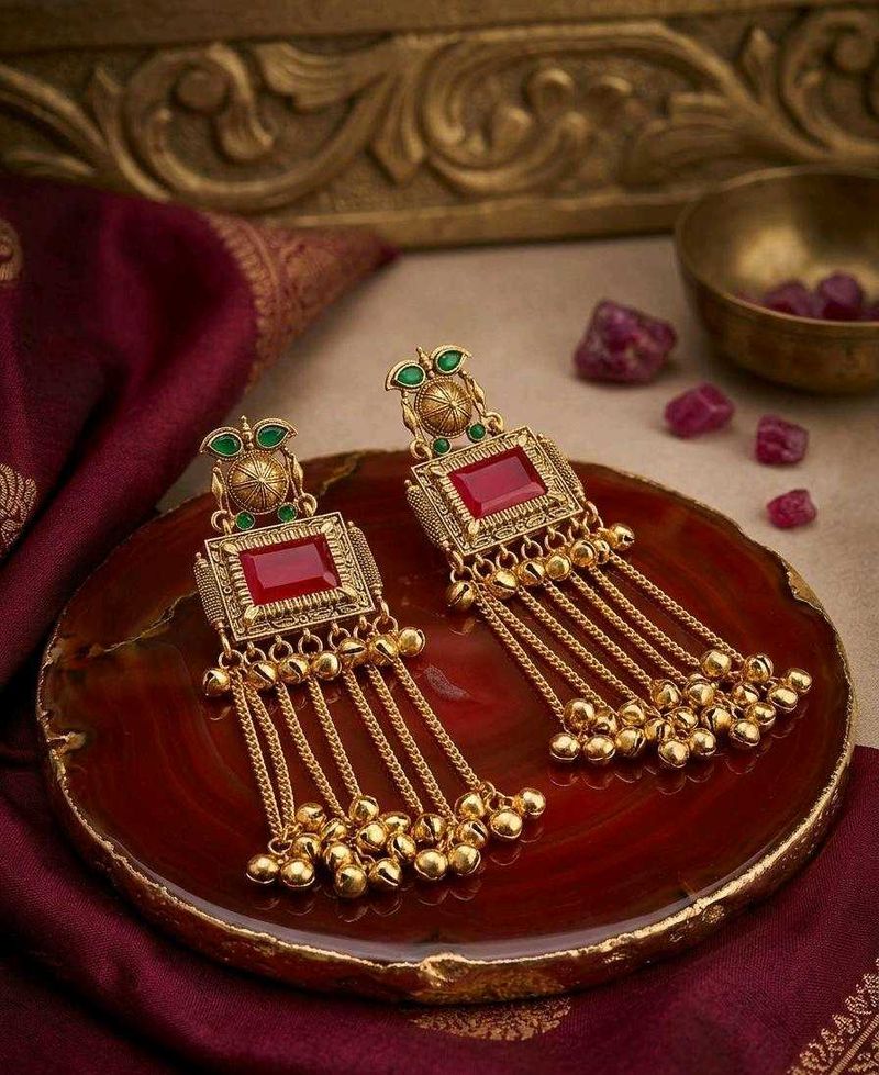 kashmiri earrings ( pack of 4 pairs )