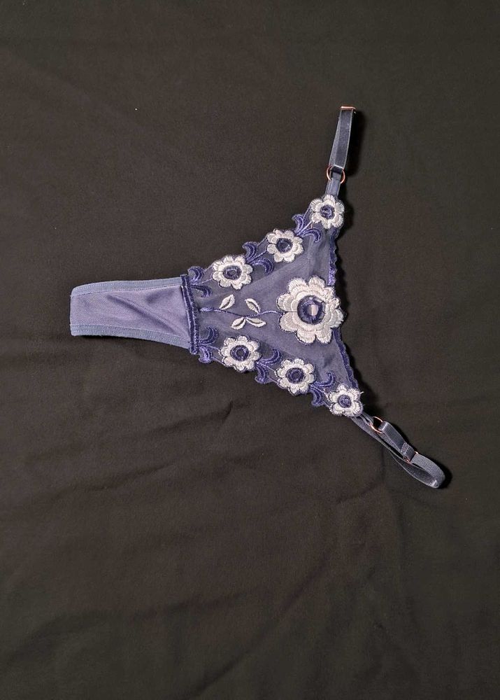 Lace Floral Thong Briefs