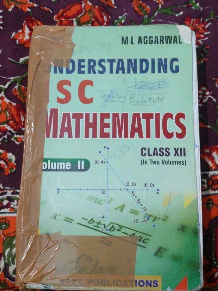 ML Aggarwal Class XII Mathematics Vol II